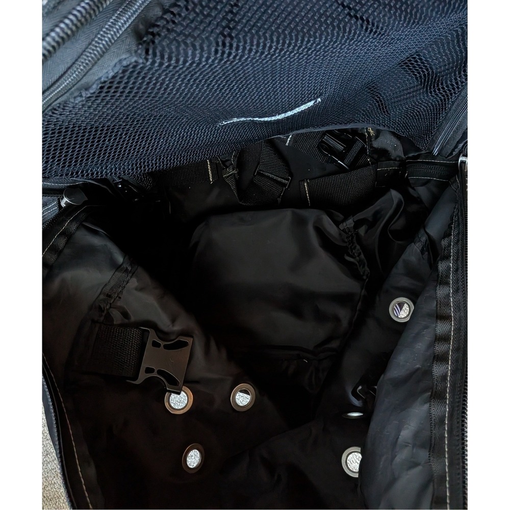 Warrior Lacrosse Jet Pack Backpack Black Grey Plaid Gear Bag XL Multi Pocket - Picture 12 of 16